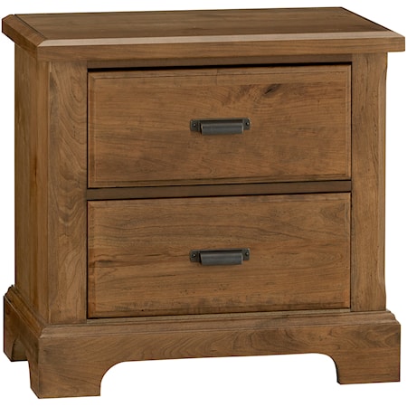 Casual 2-Drawer Nightstand