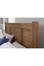 Laurel Mercantile Co. Crafted Oak Transitional Queen Panel Bed