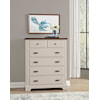 Vaughan-Bassett Lancaster County Two-Tone Chest -5 Drawer