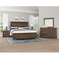 Rustic 4-Piece Cal King Bedroom Set