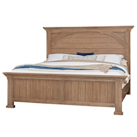 Transitional King Sleigh Storage Bed