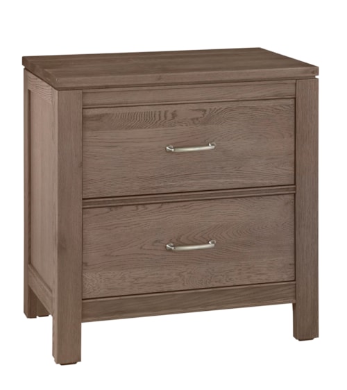 Transitional 2-Drawer Nightstand with French Dovetail Construction