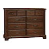 Vaughan-Bassett Lancaster County 8-Drawer Dresser