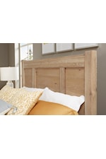 Laurel Mercantile Co. Crafted Oak Transitional Queen Panel Bed