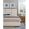 Vaughan Bassett Crafted Oak - Natural Oak King Upholstered Panel Bed