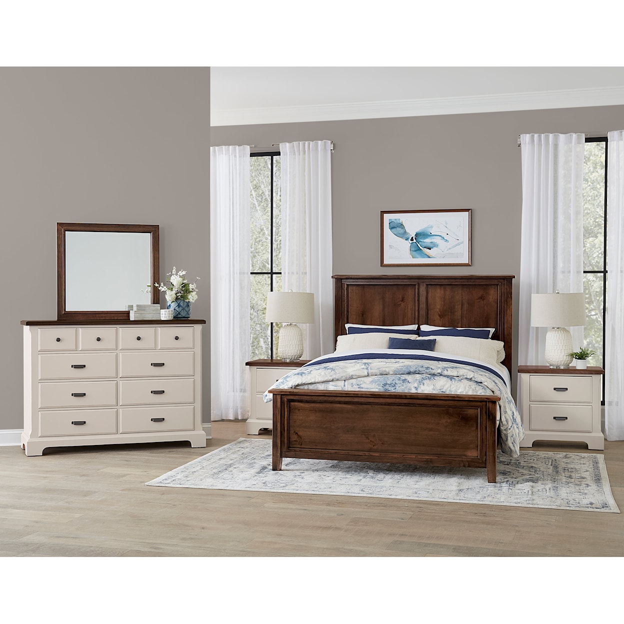 Vaughan Bassett Lancaster County King Amish Panel Bed