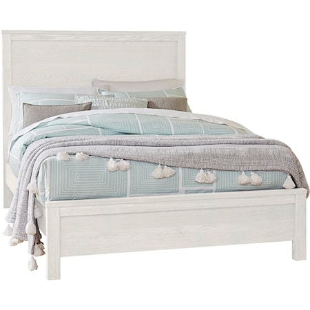 Transitional Full Panel Bed with Low-Profile Footboard