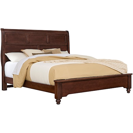 Transitional Queen Sleigh Bed