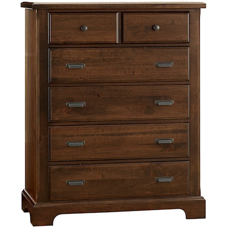 Casual 5-Drawer Bedroom Chest of Drawers