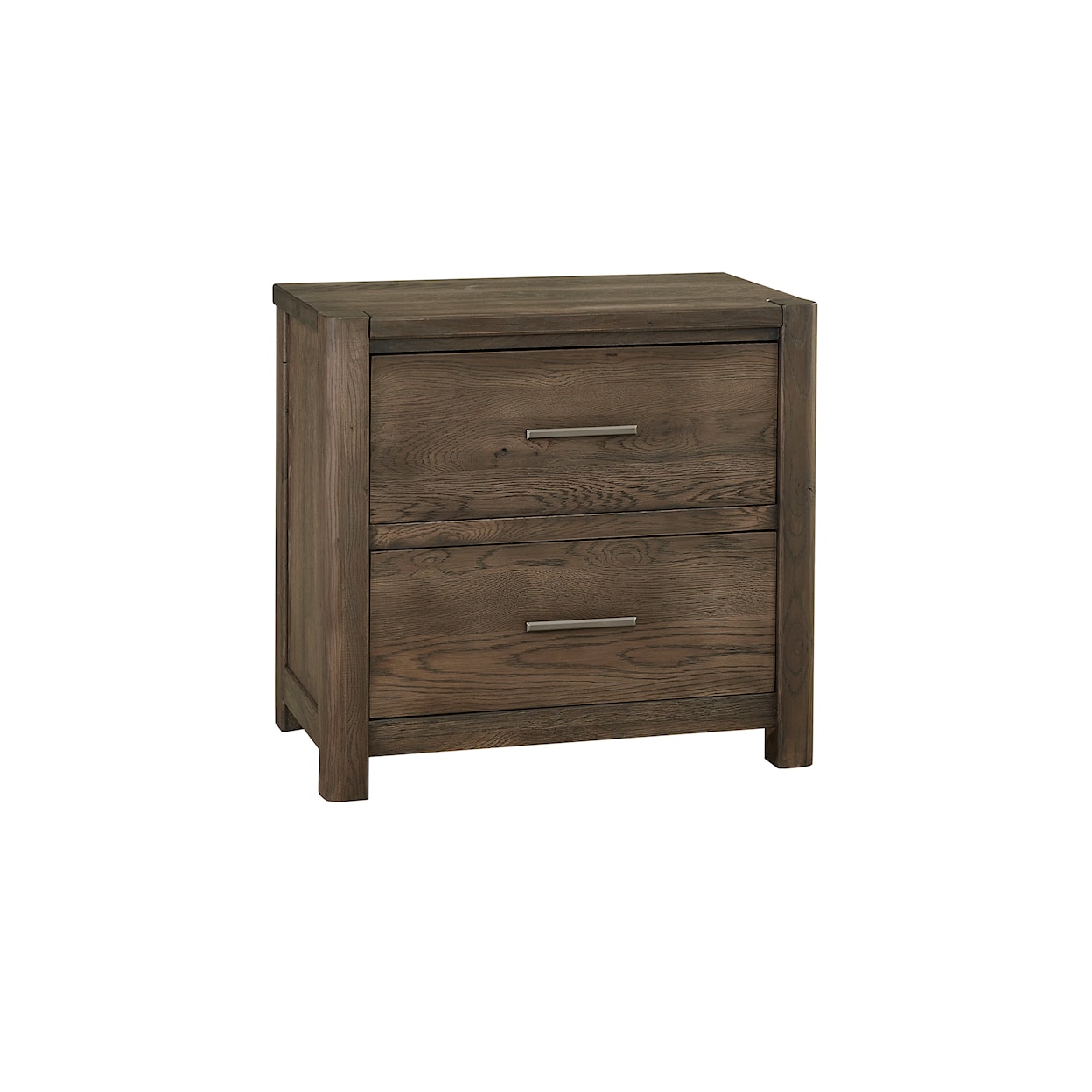 Laurel Mercantile Co. Crafted Oak 2-Drawer Nightstand