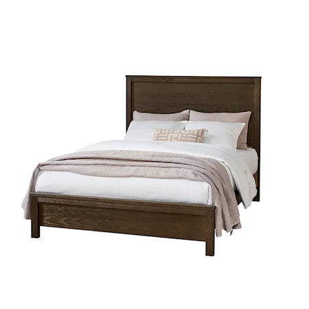 Transitional Queen Panel Bed with Low-Profile Footboard