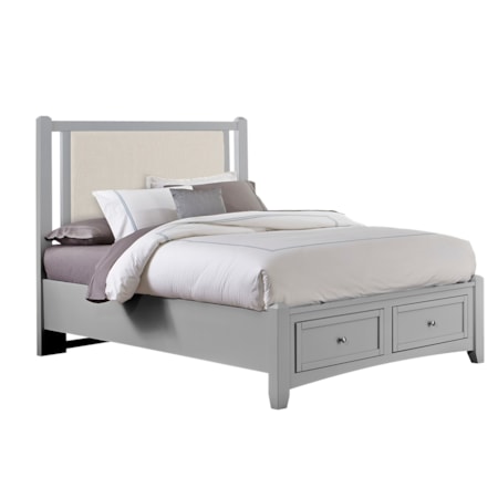 5-Piece Grey Upholstered King Bedroom Set