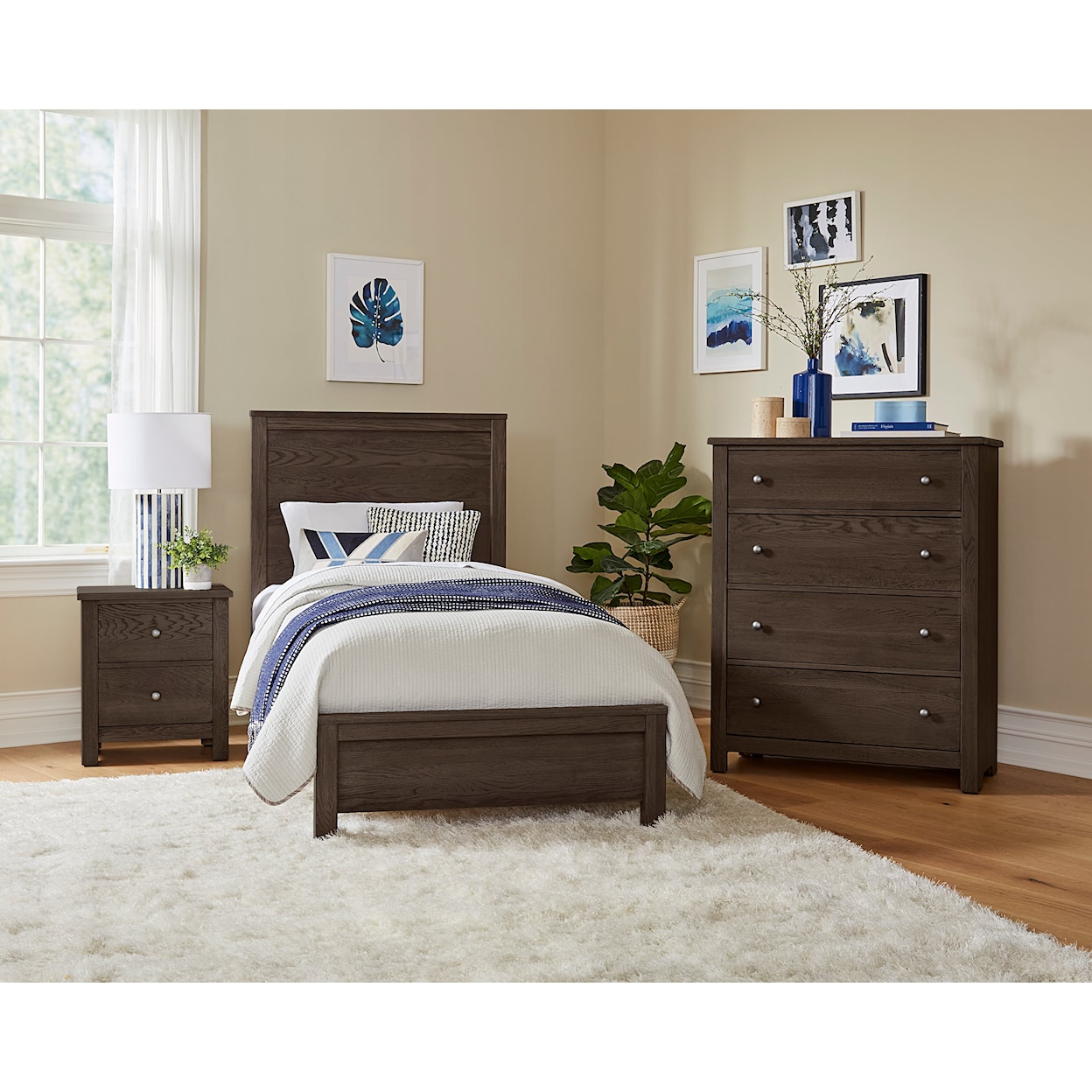 Vaughan Bassett Fundamentals Twin Panel Bed