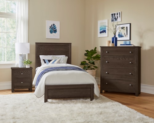 Transitional 3-Piece Twin Bedroom Set