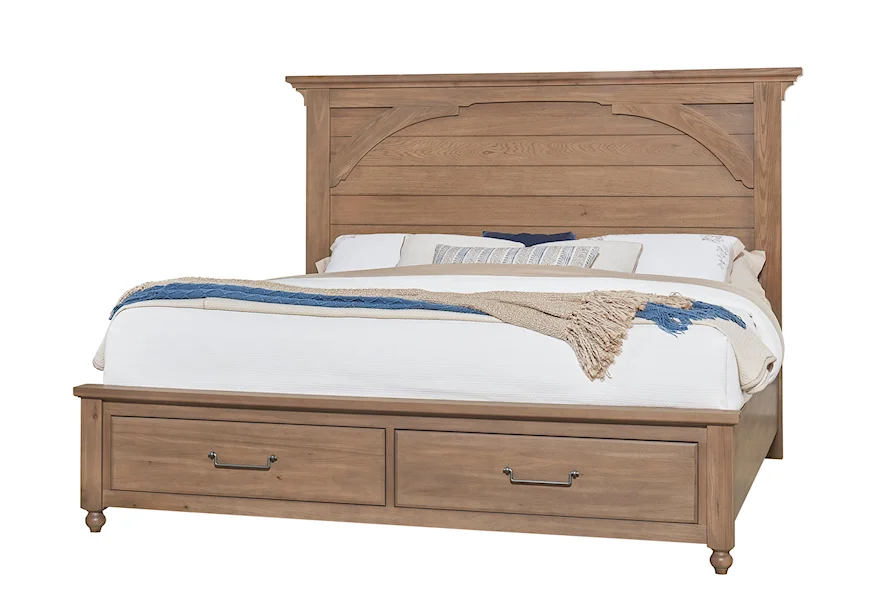 Vista Queen Mansion Storage Bed by Vaughan Bassett at Sheely's Furniture & Appliance