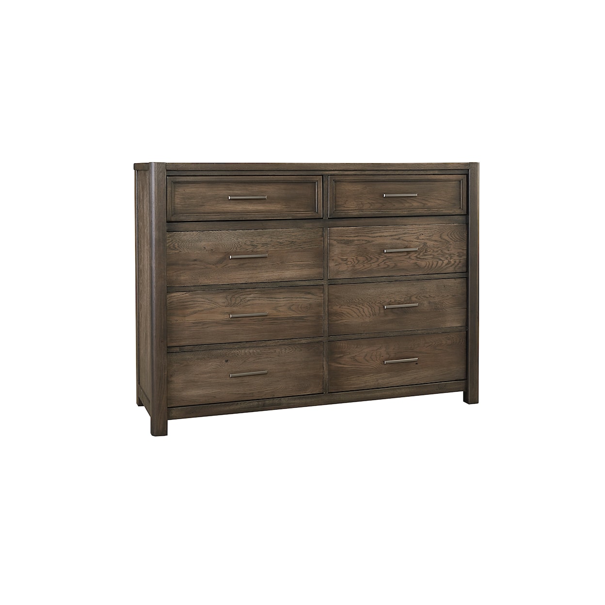 Vaughan Bassett Crafted Oak - Aged Grey 8-Drawer Dresser