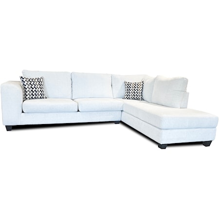 2-Piece Sectional - white