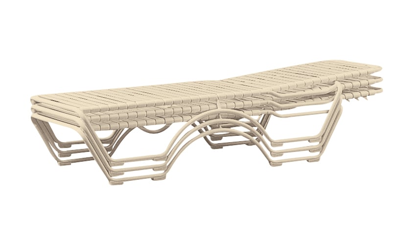 Tropitone Kahana Kahna Strap Chaise Sling