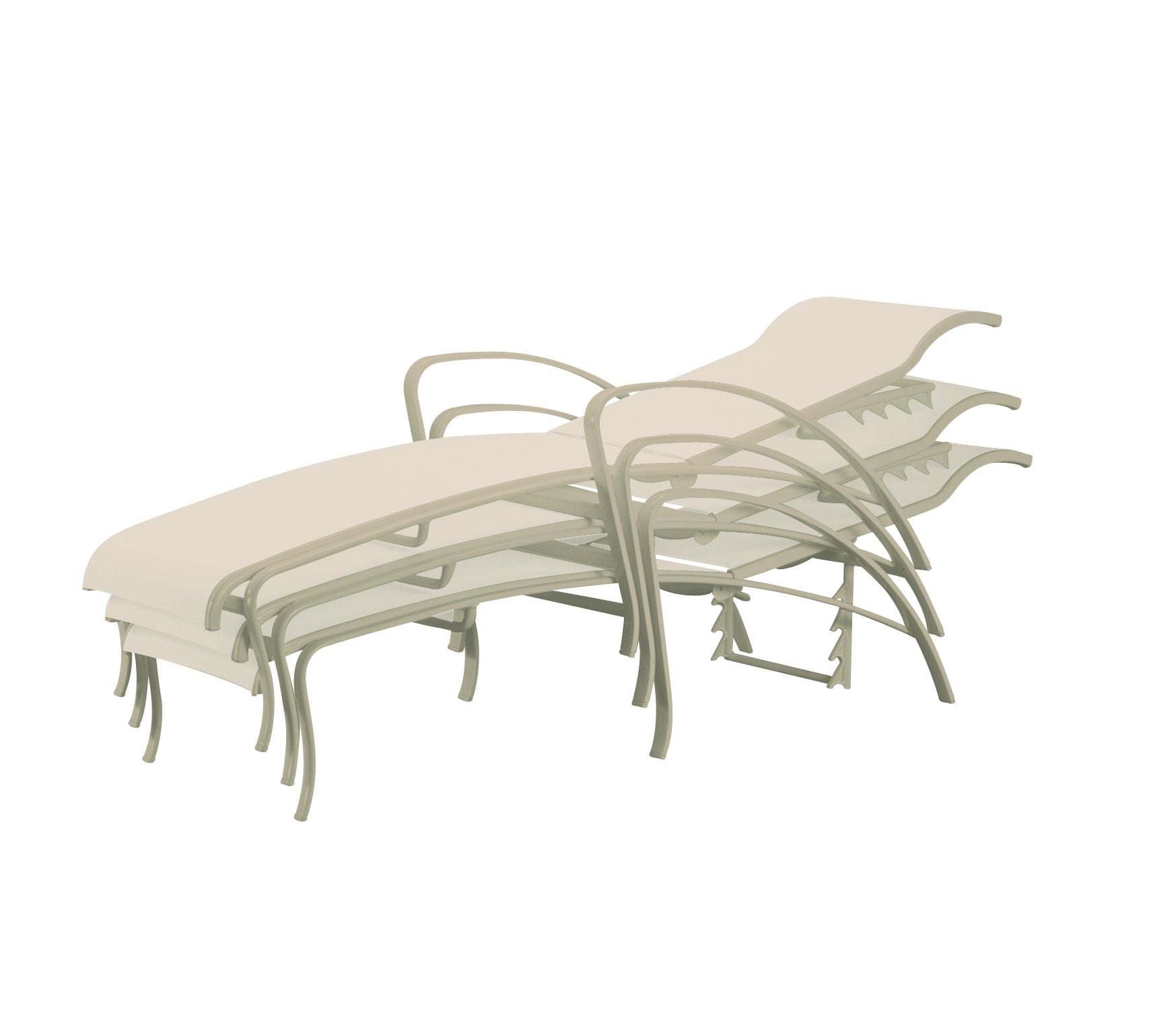 Tropitone Spinnaker Stacking Adj. Sling Chaise Lounge