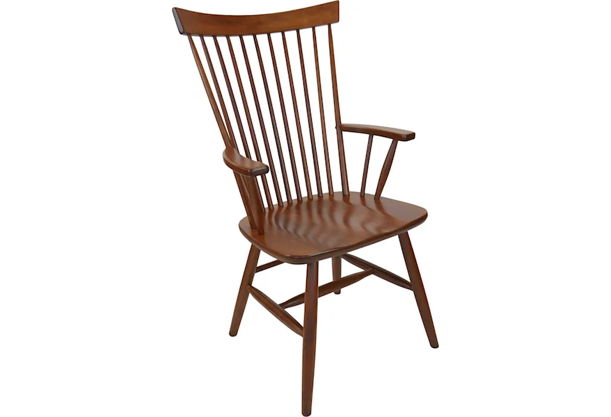 Custom Amish Dining Buckeye Chair by Weaver Woodcraft at Saugerties Furniture Mart