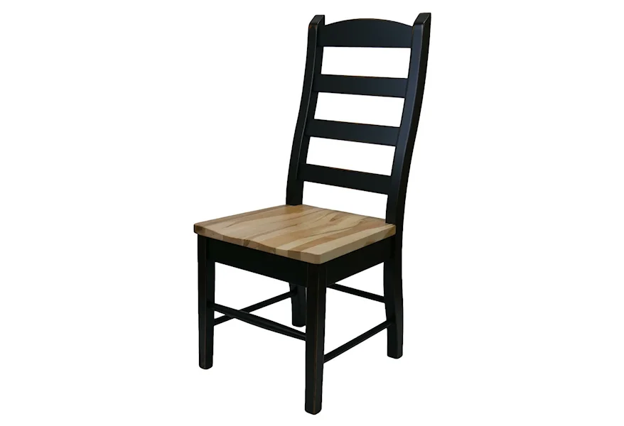 Custom Amish Dining Country Ladderback  by Weaver Woodcraft at Saugerties Furniture Mart