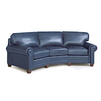 Traditional Conversation Sofa with Nailhead Trim