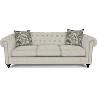 Traditional Chesterfield Sofa with Button Tufting