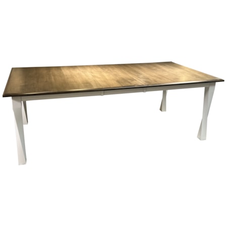 42X72 Sandstone & White Table with Leaf