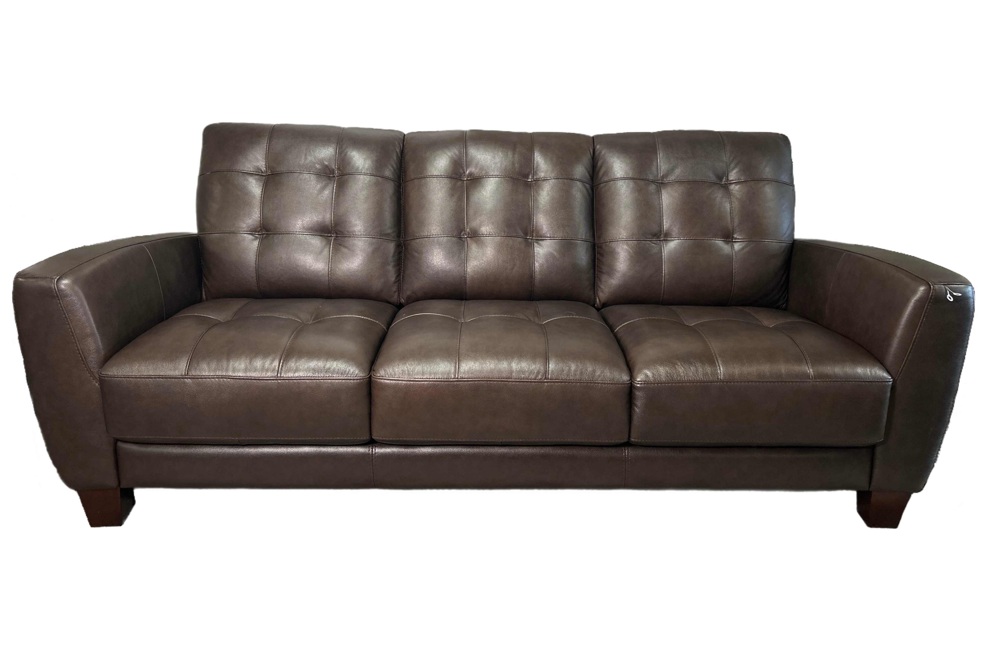 Brown Leather Sofa