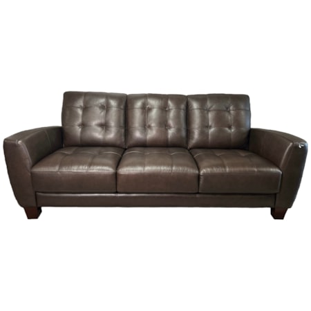 Brown Leather Sofa
