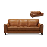 Leather Caramel Sofa