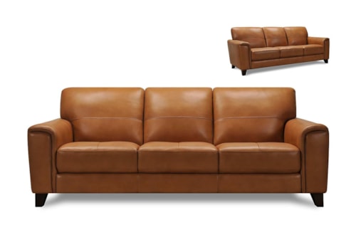 Leather Caramel Sofa