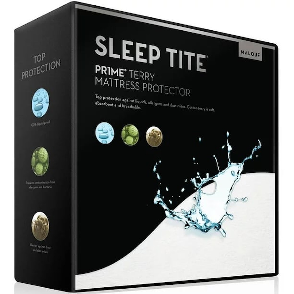 Malouf PR1ME® Terry Mattress Protector K  PR1ME® Terry Matt Prot