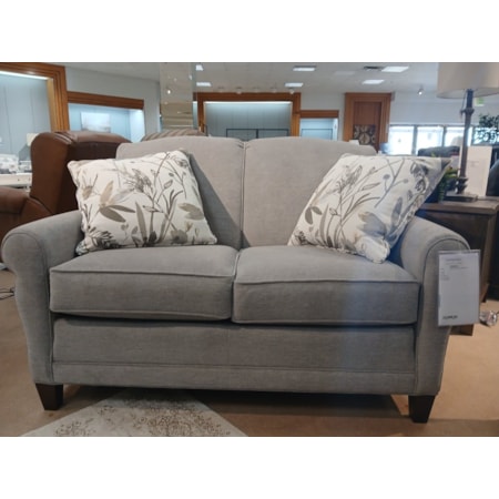 Loveseat with Rolled Armrests