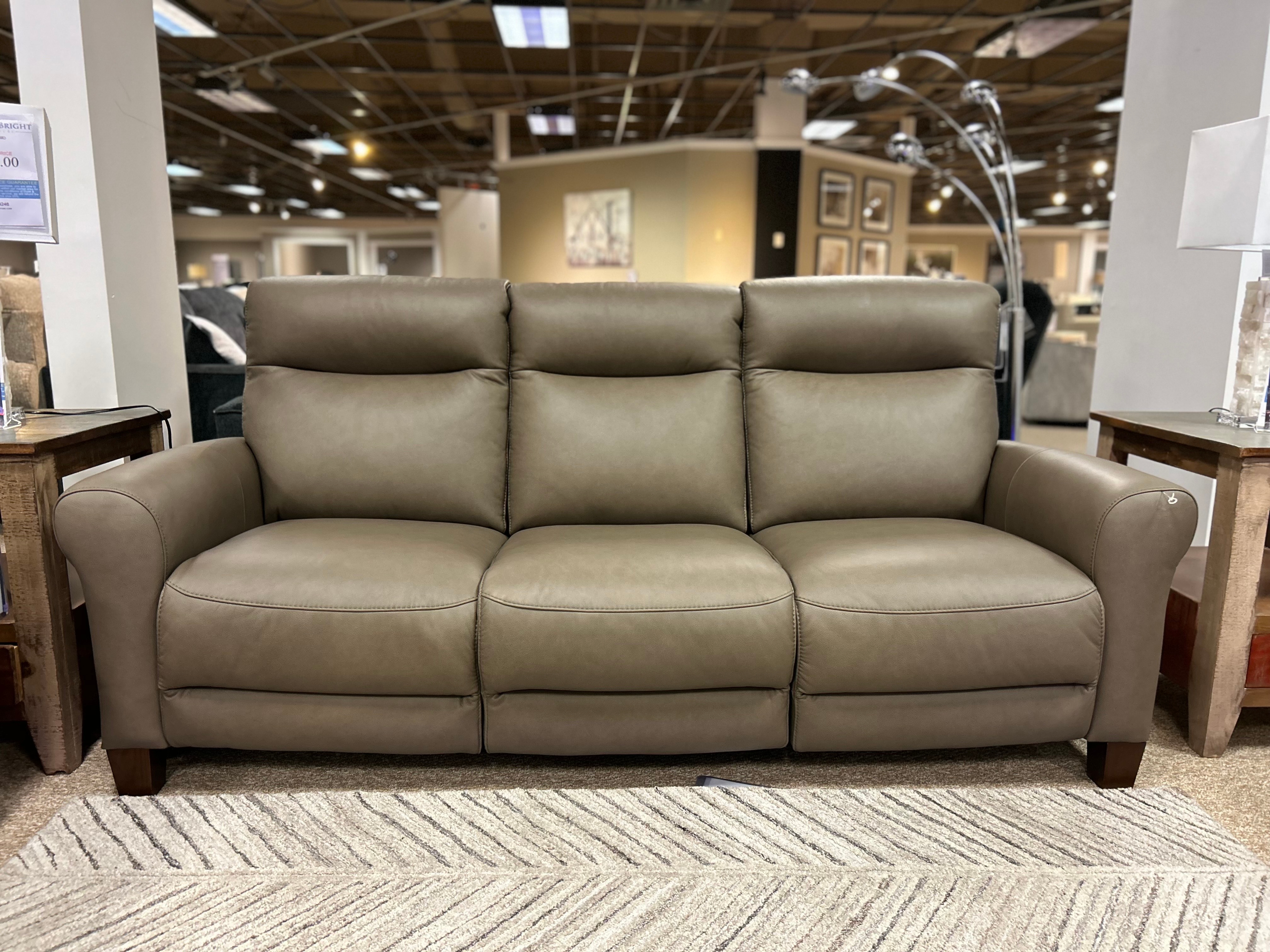 Leather Reclining Sofa