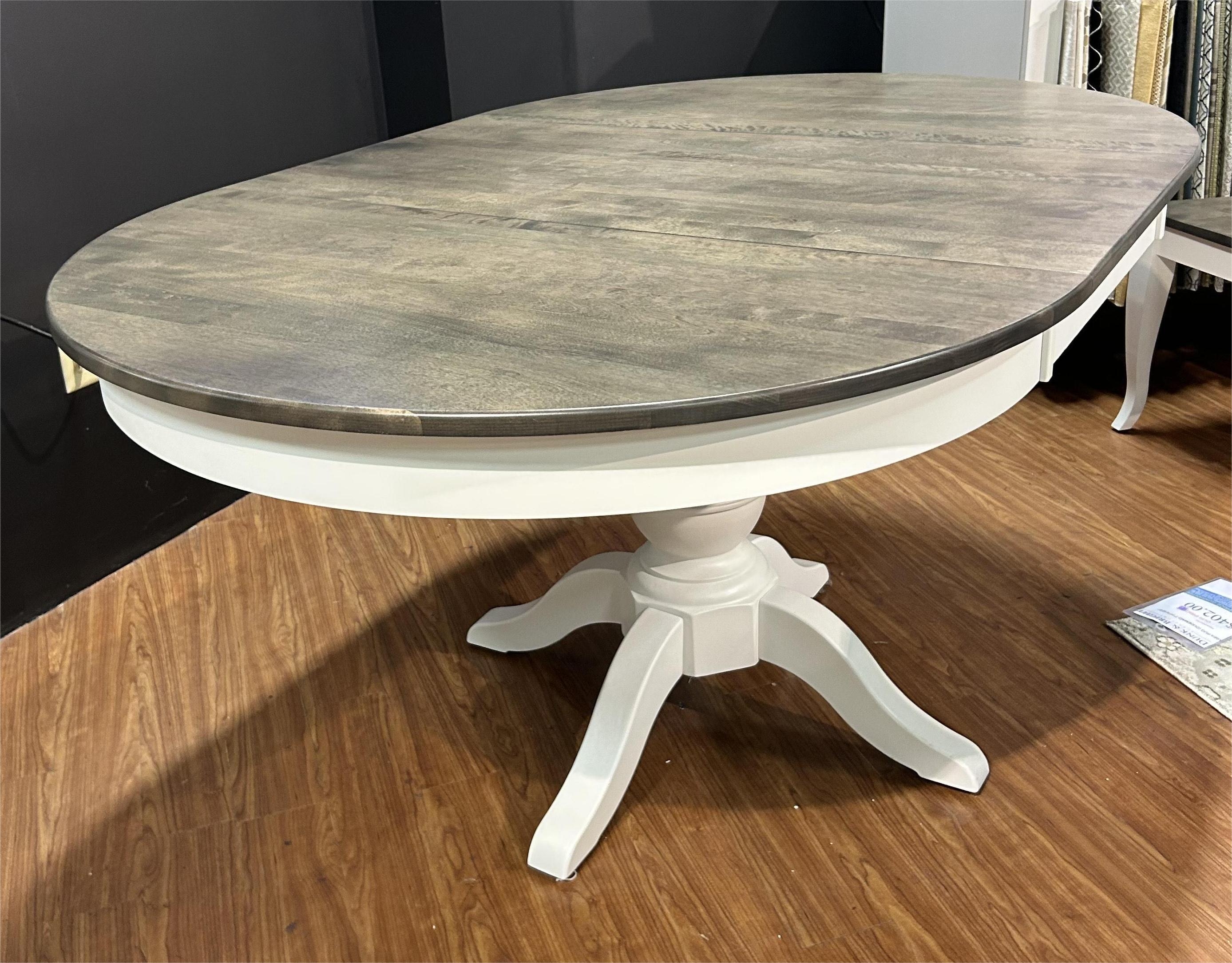 Round Dining Table with Leaf