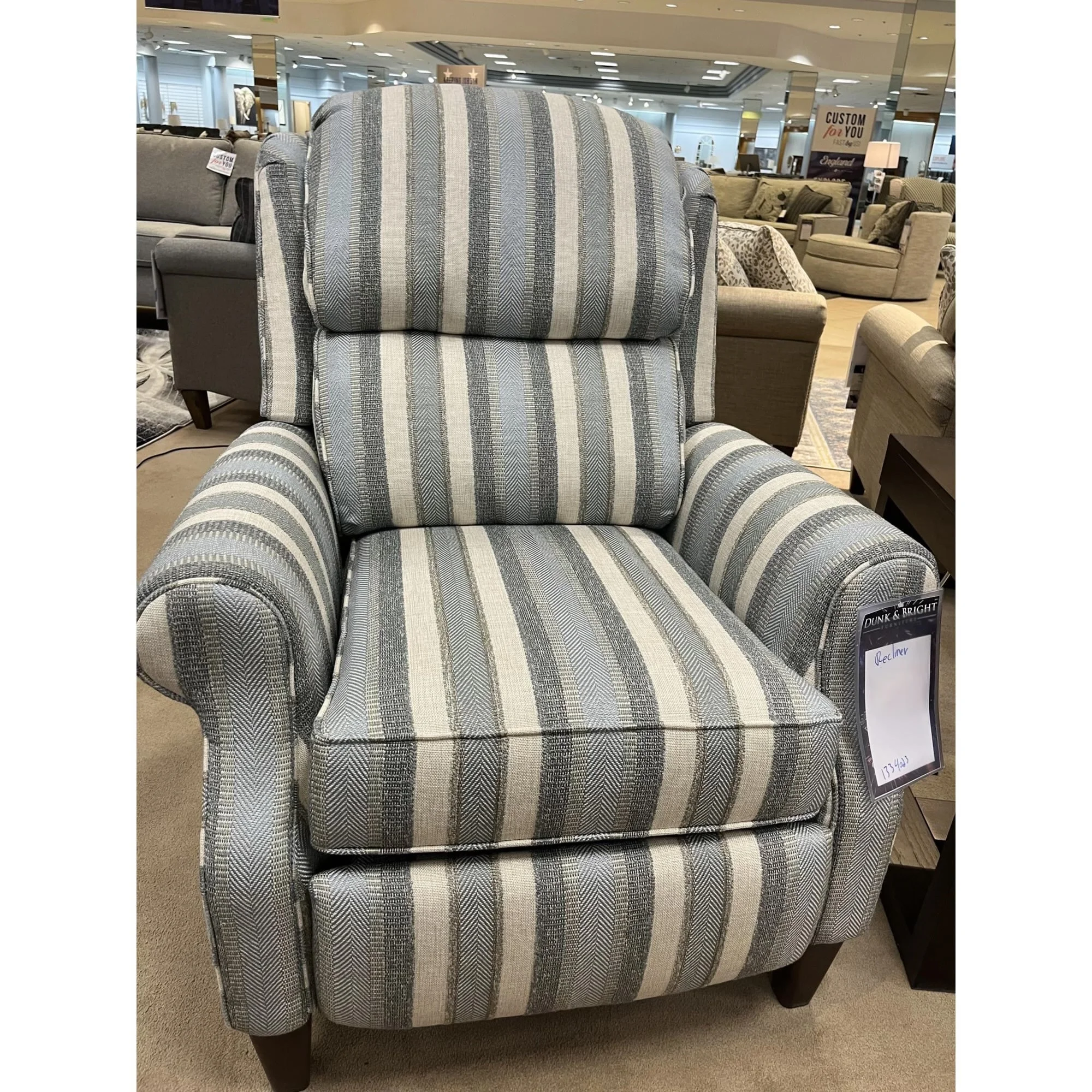 Striped recliner hot sale