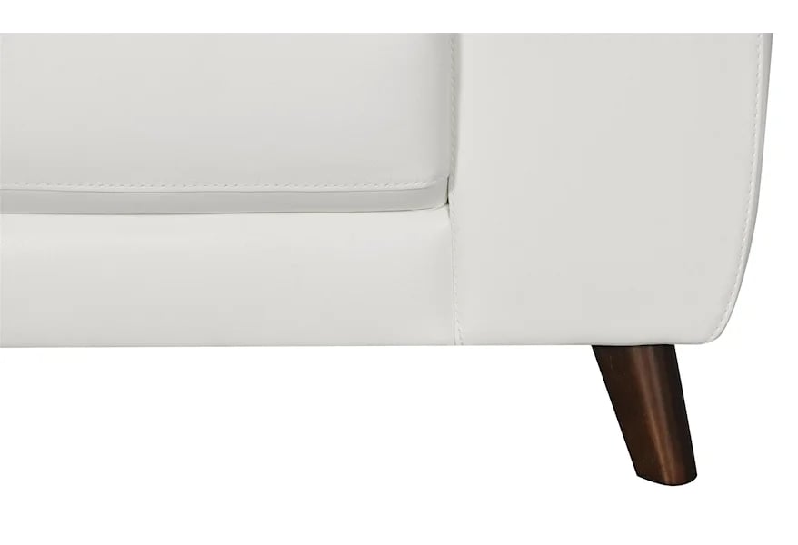 White Leather Loveseat