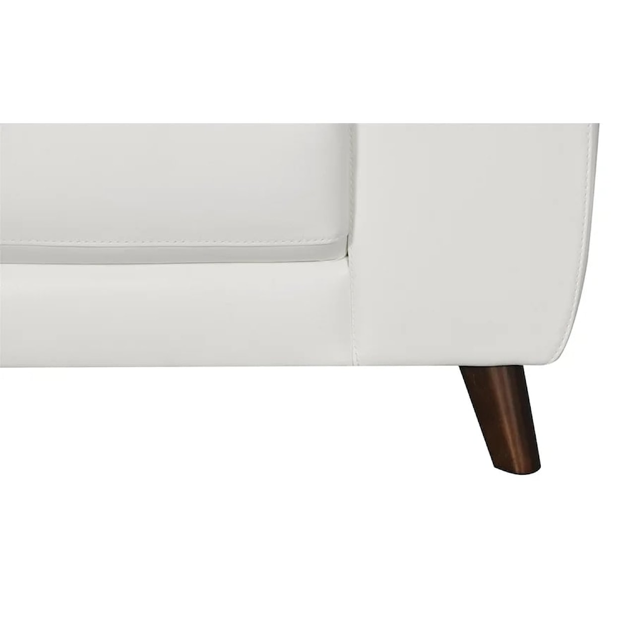 Violino Violino White Leather Loveseat