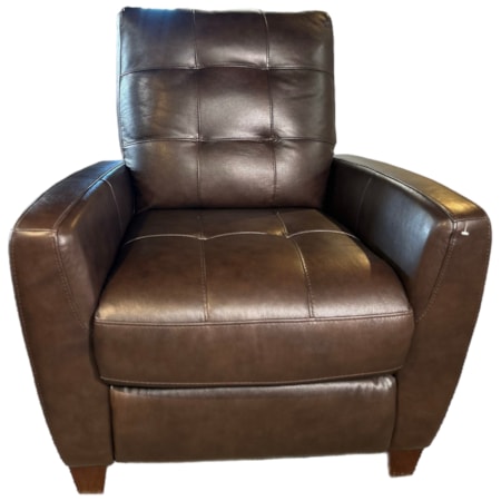 Pushback Leather Recliner