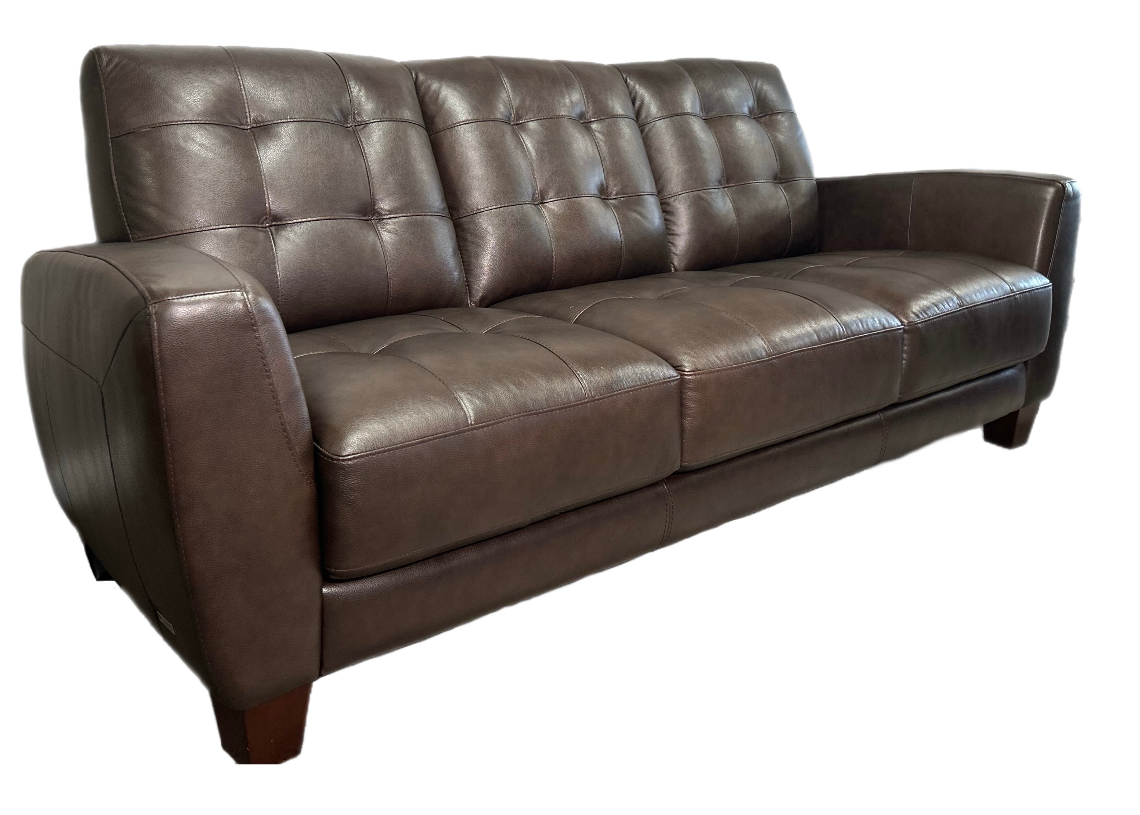 Brown Leather Sofa