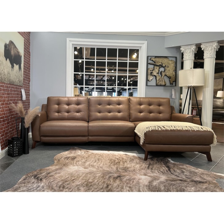 Violino Violino Leather 456RAF33644 Reclining Sofa with Chaise Violino Violino Leather 456RAF33644 Reclining Sofa with Chaise