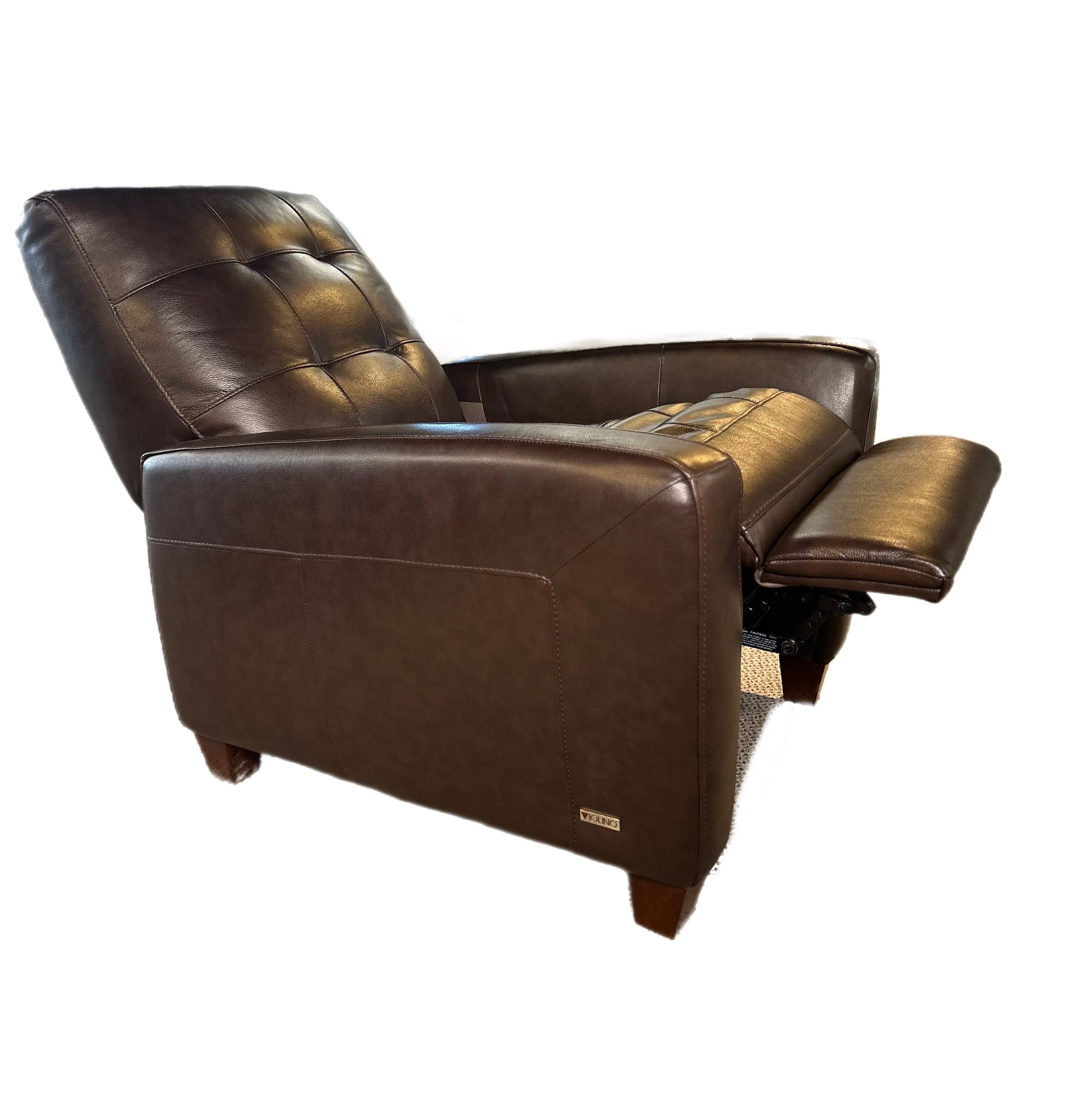 Pushback Leather Recliner