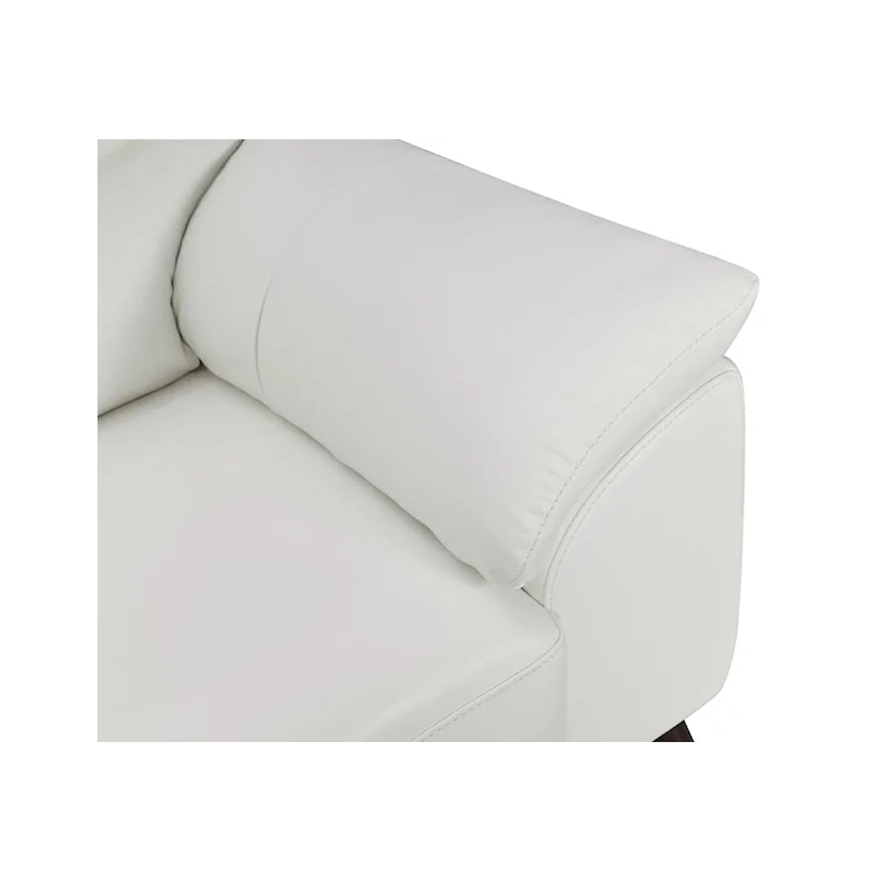 Violino Violino White Leather Loveseat