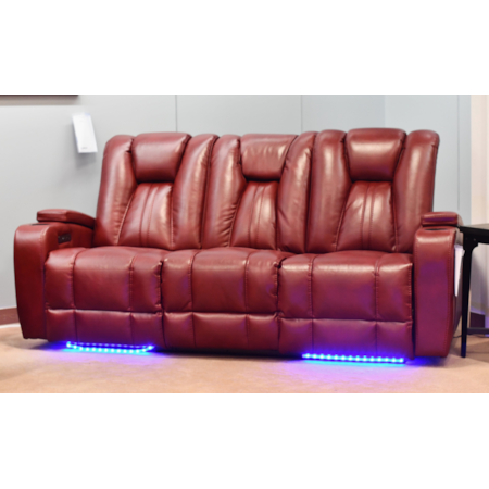 RED RECLINING SOFA