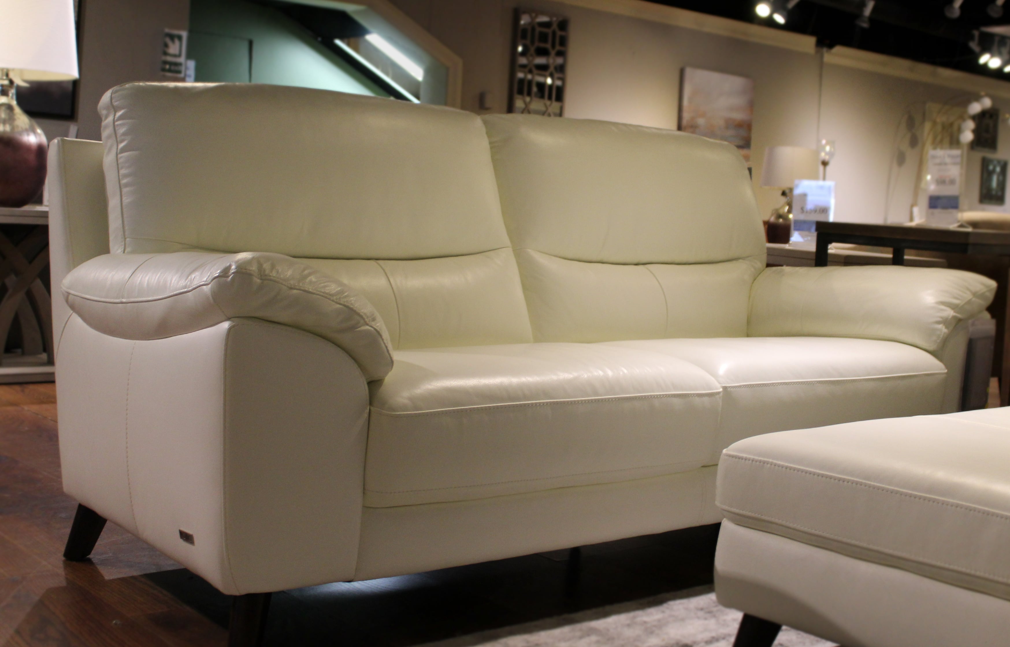 White Leather Sofa