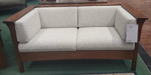 Cubic Slat Mission Loveseat