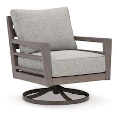 Outdoor Swivel Lounge With Cushion