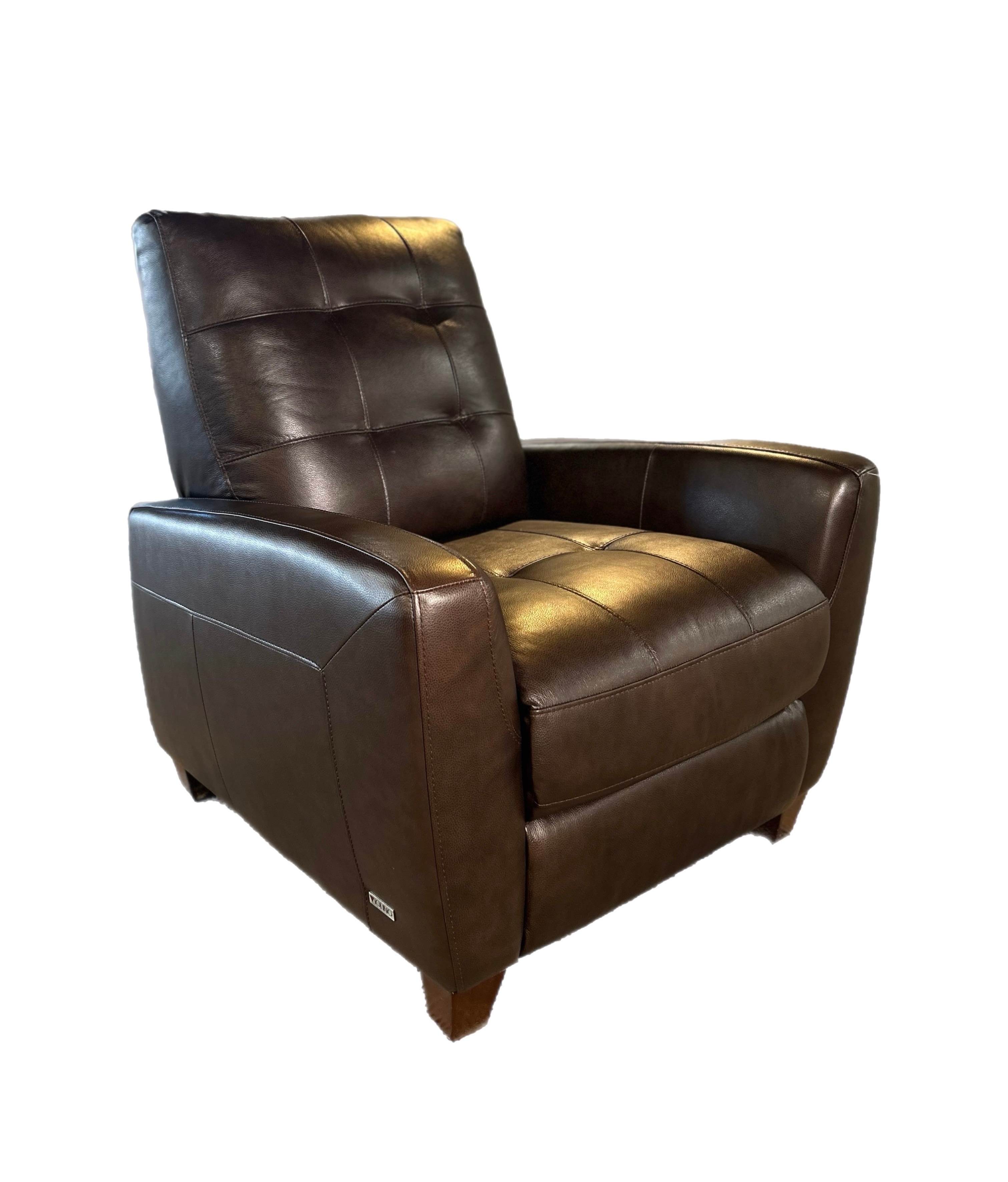 Pushback Leather Recliner