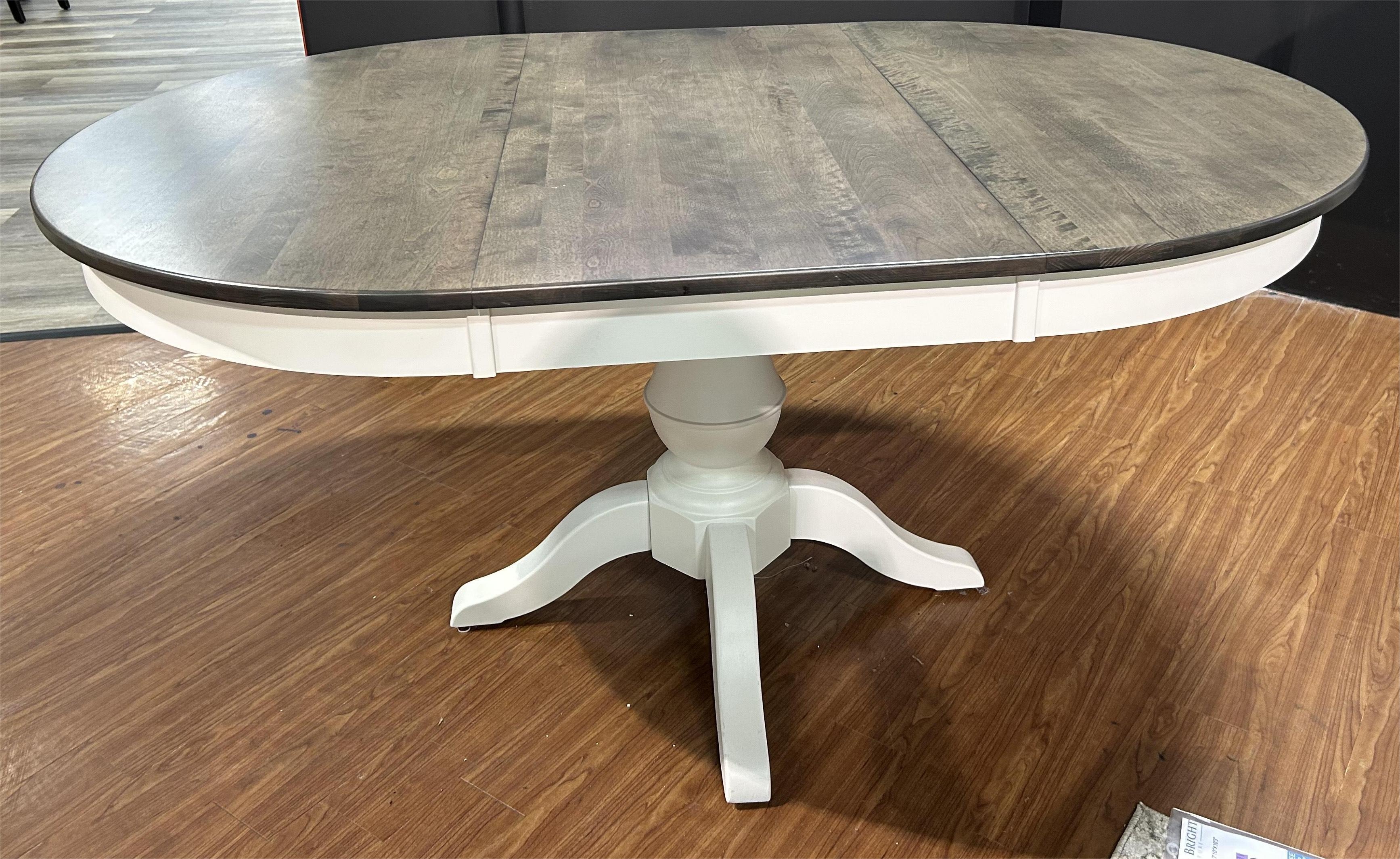 Round Dining Table with Leaf